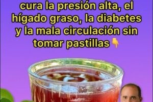 Bebida natural recomendada por el Dr. Frank Suárez: apoyo para la presión arterial, hígado graso, diabetes y circulación